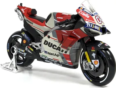 Produktbild von Maisto 31593 - Modellmotorrad - Ducati Desmosedici GP '18 Andrea Dovizioso (weiß-rot, Maßstab 1:18)