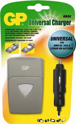 Obrázek produktu pro GP Batteries Standard Series KB04, Lithium-ion (Li-ion), Nikl-metal hydridová (NiMH), AA, AAA