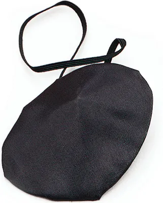 Image de Cache-œil en soie noire