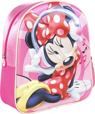 Immagine prodotto di Zaino 3D Minnie Mouse Music Rosa, 31 x 25 x 10 cm