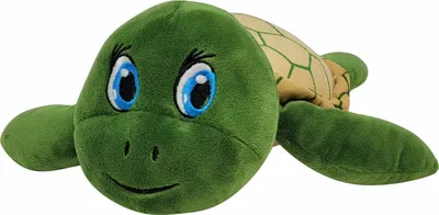 Produktbild von Schildkröte grün mit aufgestickten Augen 25cm Plüsch Kuscheltier (2754)
