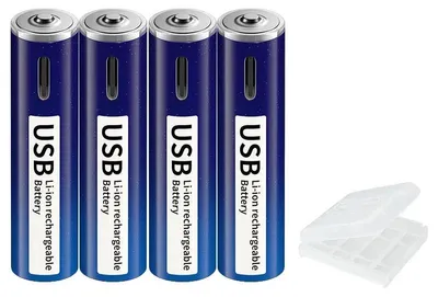 Obrázek produktu pro AAA nabíjecí baterie, 1,5V, kapacita 1110 mAh, balení 4 kusů