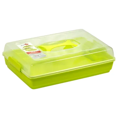 Produktbild von Rechteckiger Kuchenbehälter Dolce 44 x 30 cm Grün DOMOTTI