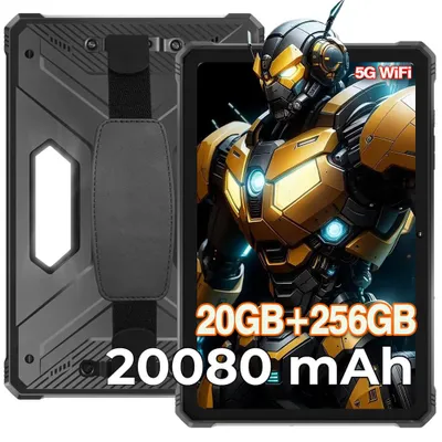 Image de HOTWAV R9 Pro Tablette Tactile Incassable 11 Pouce 20080mAh 20Go+256Go Android 14 Tablet 64MP+16MP 4G LTE - 5G WiFi - GPS - OTG
