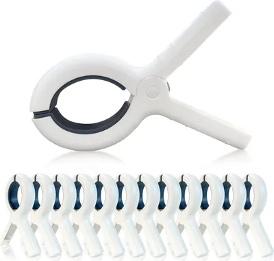 Produktbild von Wäscheklammern (8er-Set), aus hochwertige Kunststoffe, für Strandliegen, Badetuch, Bettwäsche und Kleidung