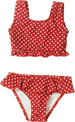 Produktbild von PLAYSHOES 461029_86/92, Einteilige Bademode, Baby (0 - 2 Jahre), Rot, Weiß, Muster, Weiblich, Elasthan, Polyamid