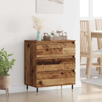 Produktbild von vidaXL Sideboard mit Schubladen Altholz 60 x 35 x 70 cm Holzwerkstoff