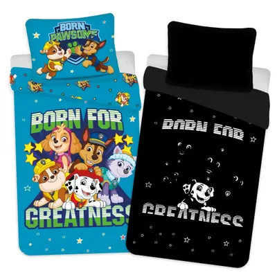 Produktbild von Paw Patrol Kleinkind Babybettwäsche Set 100x135 n leuchtet im dunkeln