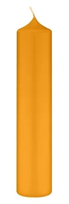 Produktbild von Altarkerzen 10 % Bienenwachs-Anteil Honig 250 x Ø 40 mm, 4 Stück (einzeln cellophaniert)