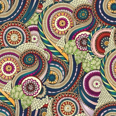 Zdjęcie produktu dla Rolka tapety z włókniny Góra Panel dekoracyjny tapety Obrazy ścienne XXL Tapeta wzór 10m ORNAMENT MANDALA ORIENT FOLK f-A-0212-j-b