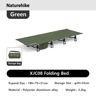 Immagine prodotto di Letto da campeggio, leggero, facile da montare, verde