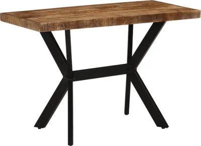 Image de Table de salle à manger 110x55x75 cm en bois massif de manguier