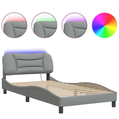 Immagine prodotto di Giroletto con LED senza Materasso Hvar Grigio Chiaro 100x200 cm