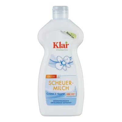 Produktbild von Klar Scheuermilch mit mineralischem Quellton, ohne Duft, für Küche und Bad, 500ml