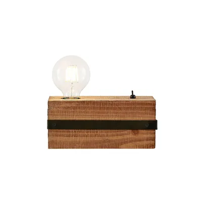 Produktbild von Lindby Sverina Tischleuchte aus Holz, einflammig
