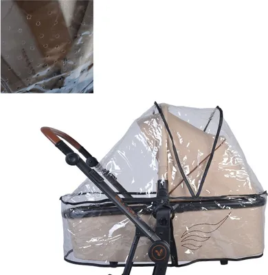 Produktbild von Cangaroo Kinderwagen Regenschutz universal, für die Babywanne, gute Belüftung transparent