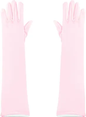 Produktbild von lange rosa Handschuhe für Damen