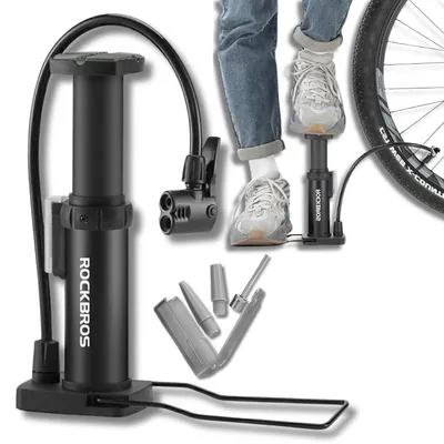 Produktbild von Rockbros Fahrradpumpe Standpumpe Fußpumpe 100 PSI leicht