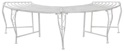 Immagine prodotto di Panchina in legno 4 posti 160 x 80 x 44 cm Acciaio