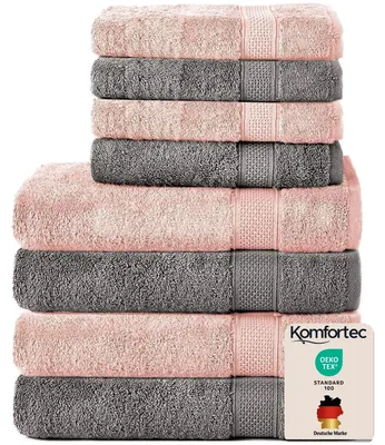 Image de Ensemble de serviettes, 8 pièces, 100% coton