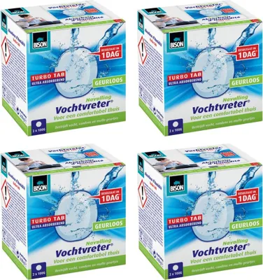 Image de Recharge d'absorbeur d'humidité Bison Ambiance - 100 grammes - neutre - 8 pièces