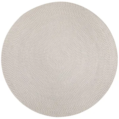 Immagine prodotto di Tappeto Bali tessuto a mano Steffensmeier | 100% cotone, grigio crema, fatto a mano, dimensioni: Ø 120 cm | Corridoio, ingresso, soggiorno