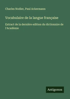 Produktbild von Vokabular der französischen Sprache