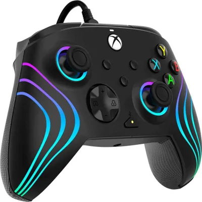 Immagine prodotto di Controllore cablato - Afterglow Wave (nero, per Xbox Series X|S, Xbox One, PC) - PDP 049-024 - (PC Zubehoer / Joypad / Joystick)