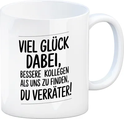 Produktbild von Kollegen Abschied Kaffeebecher - du Verräter