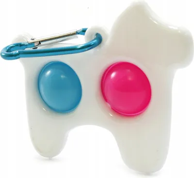 Produktbild von Pop It Fidget Toy Hund Schlüsselanhänger - Süßes Anti-Stress Spielzeug für Kinder
