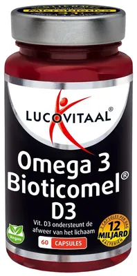 Productafbeelding van Lucovitaal biotica supplementen D3 Omega 3 60 capsules