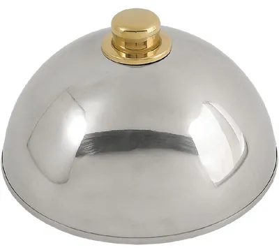 Produktbild von Tellerglocke mit goldfarbenen Griffknopf, Ø 25 cm, Höhe 11 cm