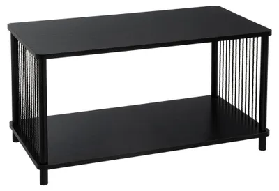 Produktbild von Couchtisch aus MDF und Metall in Schwarz