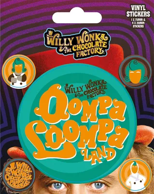 Obrázok produktu pre Willy Wonka - Nálepky - Oompa Loompa