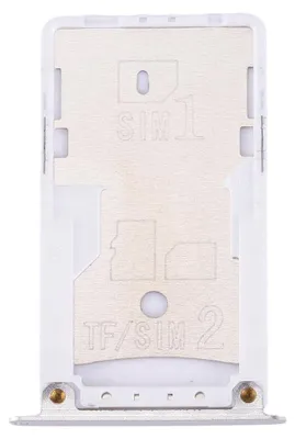 Obrázok produktu pre Pre Xiaomi Redmi 4X – Držiak SIM karty, SIM tray, držiak SIM/TF karty, strieborný