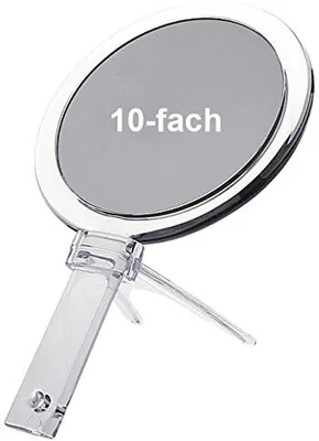 Produktbild von Kosmetikspiegel Acryl 10x Vergrößerung Doppel