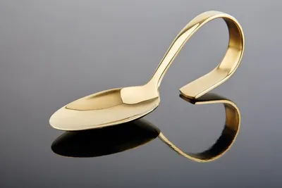 Produktbild von APS 691 Gourmetlöffel PETIT, Länge 12 cm, 18/8 Edelstahl, Gold-Look