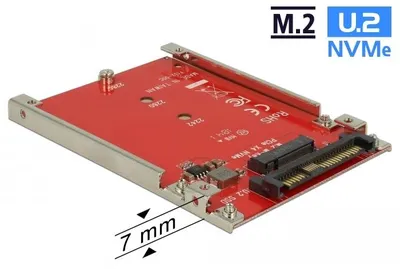 Productafbeelding van Delock - Adapter voor schijfbehuizing - 2,5" naar M.2 (6,4 cm naar M.2)