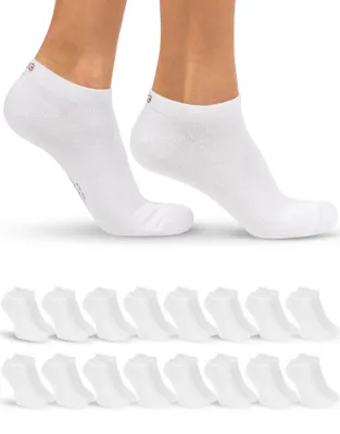 Produktbild von OCERA 16 Paar Sneaker Socken für Damen Weiß 35/38