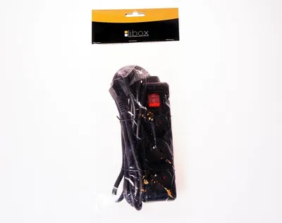 Produktbild von Libox Mehrfachsteckdose 3 Steckdosen 5m mit Schalter Schwarz