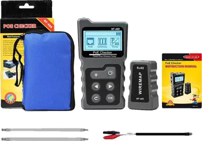 Produktbild von Netzwerkkabeltester, POE-Prüfer, Spannungs- und Strommessung, NF-488