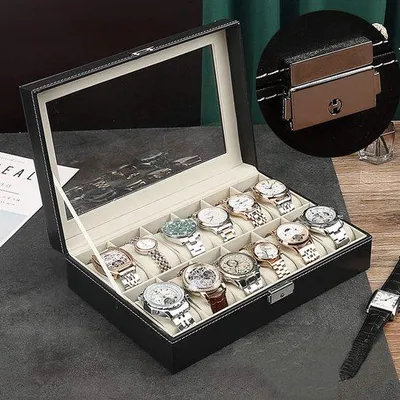 Productafbeelding van Famanu horlogekasten met een elegant design - zwart
