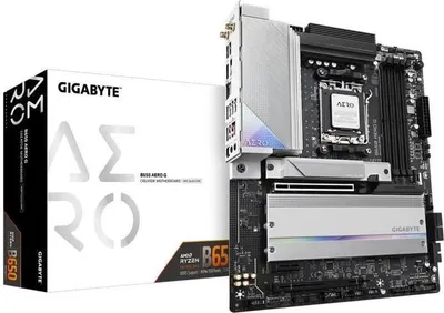 Produktbild von Mainboard Gigabyte B650 AERO G, AMD AM5, DDR5 8000 MHz (OC), PCIe 5.0, WiFi 6E, 2.5GbE LAN