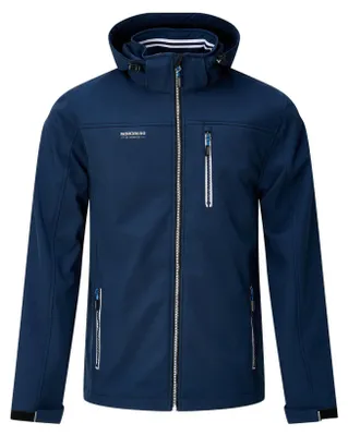 Produktbild von Nordberg Njord – Softshell-Outdoor-Sommerjacke für Herren – Marineblau - Größe 4XL