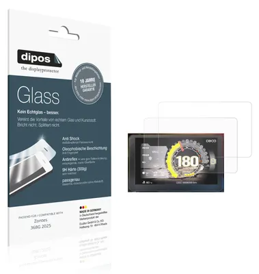 Image de 2x Protection ecrán pour Zontes 368G 2025 mat Verre souple Film Protecteur 9H dipos