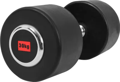 Produktbild von GORILLA SPORTS® Kurzhanteln - Einzeln, 30 kg, aus Gusseisen, Gummiert, Griff gerändelt, rutschfest - Rundhanteln, Kurzhantelset, Hantel Set, Gewichte, Dumbbells