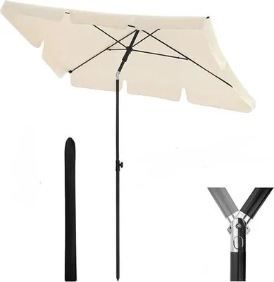 Obrázok produktu pre Famanu záhradný parasol obdĺžnikového tvaru - polyester, s nosnou taškou