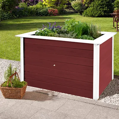 Produktbild von weka Profi-Hochbeet 669 B H 81 x B 120 x T 80 cm, braun lasiert
