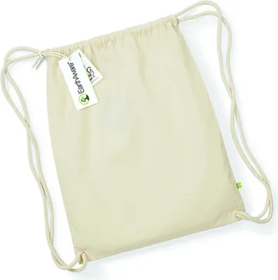 Image de Westford Mill W810 | EarthAware Organic Gymsac / 37 x 47 cm - Couleur : Natural - Taille : 37 x 47 cm