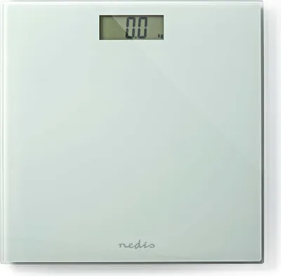 Obrázek produktu pro Osobní váha | Digitální | Bílá | Tvrzené sklo | Maximální nosnost: 150 kg.